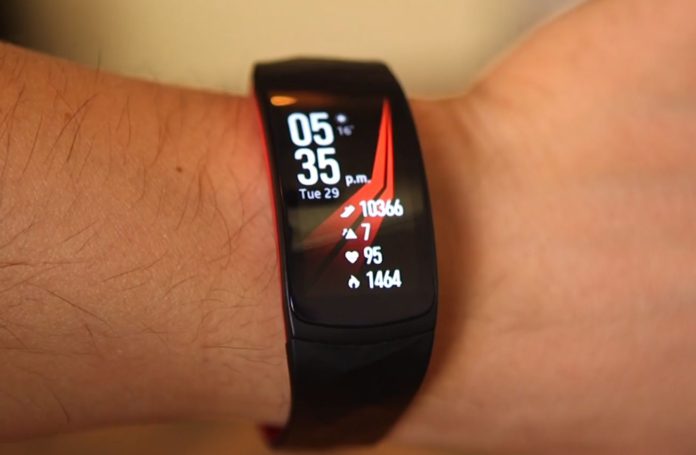 samsung-gear-fit-2 Samsung Gear Fit2 Pro Black Red